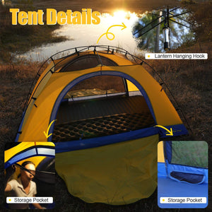 HillZero Tulip 2P 2026 | Easy-Setup 2-Person Tent for Camping, Travel & Festivals - Hill Zero