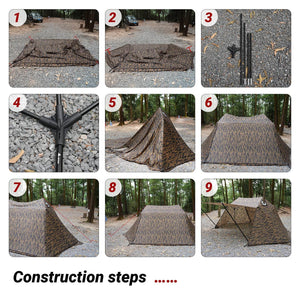 Hill Zero Scarecrow M bushcraft winter shelter