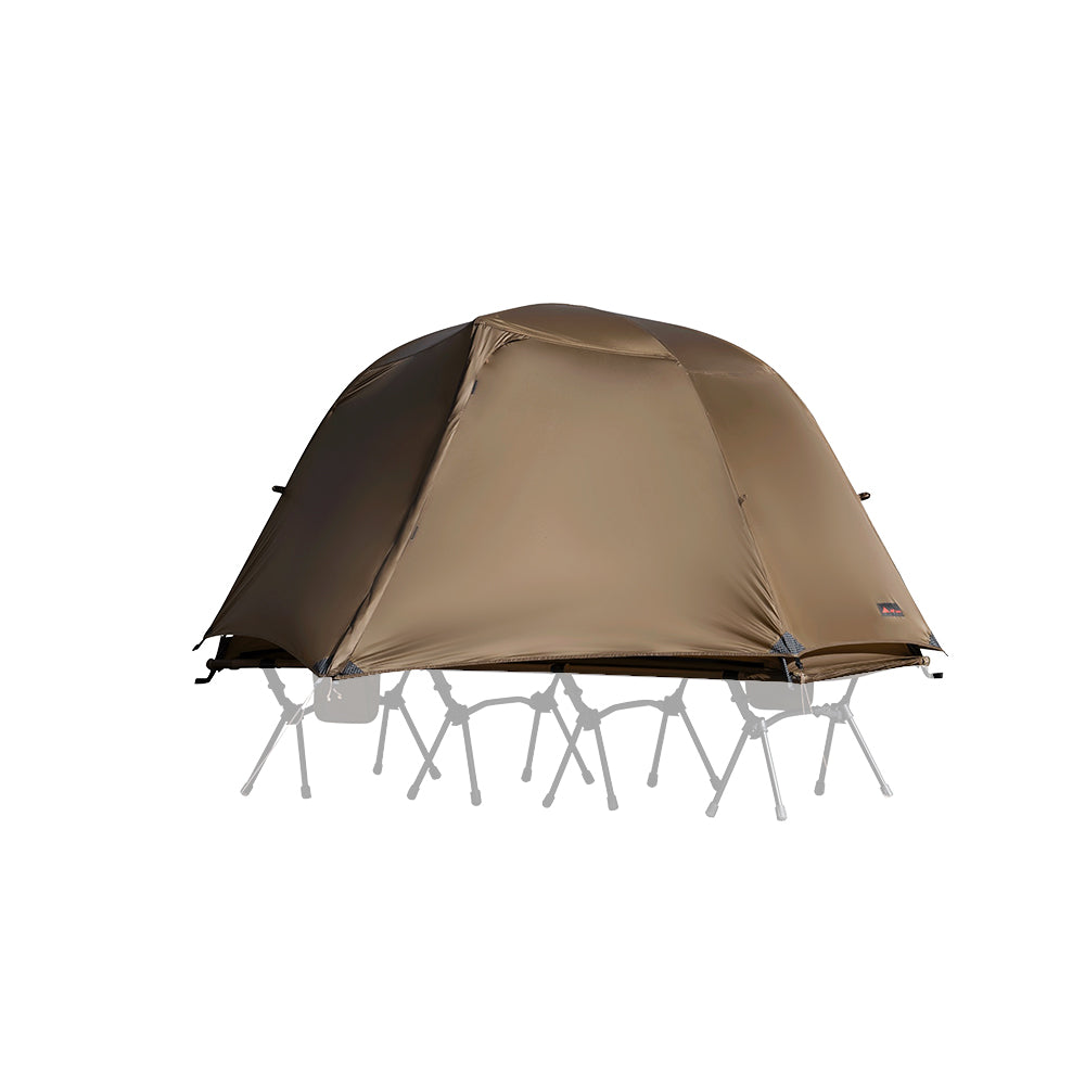HillZero Matchbox Solo Cot Tent with mesh inner and rainfly for 190cm x 67cm cot