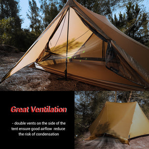 Hill Zero Matis 2 Person Ultralight Tent for Camping Hiking Backpacking Trekking - Hill Zero