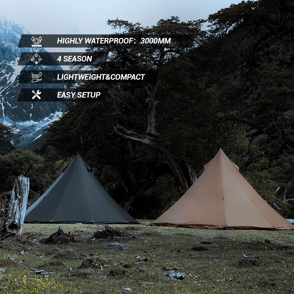 Hill Zero Rheum Nobile 4-6 Person Hot Tent with Stove Jack Chimney Tent - Hill Zero