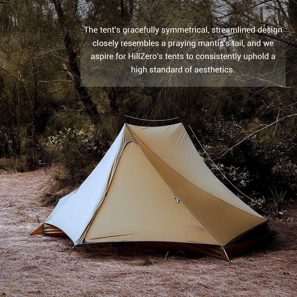 Hill Zero Matis 2 Person Ultralight Tent for Camping Hiking Backpacking Trekking - Hill Zero