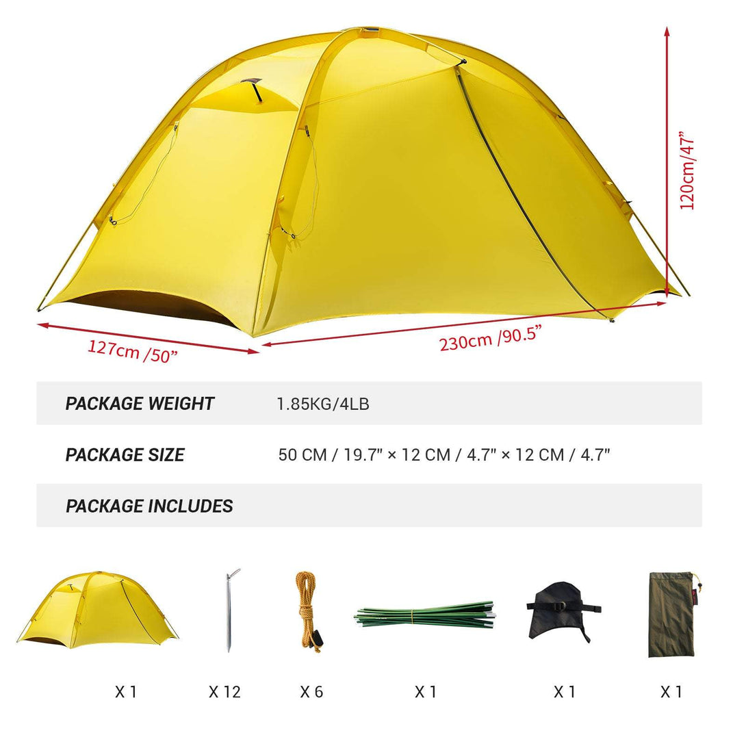 4-Season Backpacking Tent – HillZero Scout 2P 2026 Lightweight