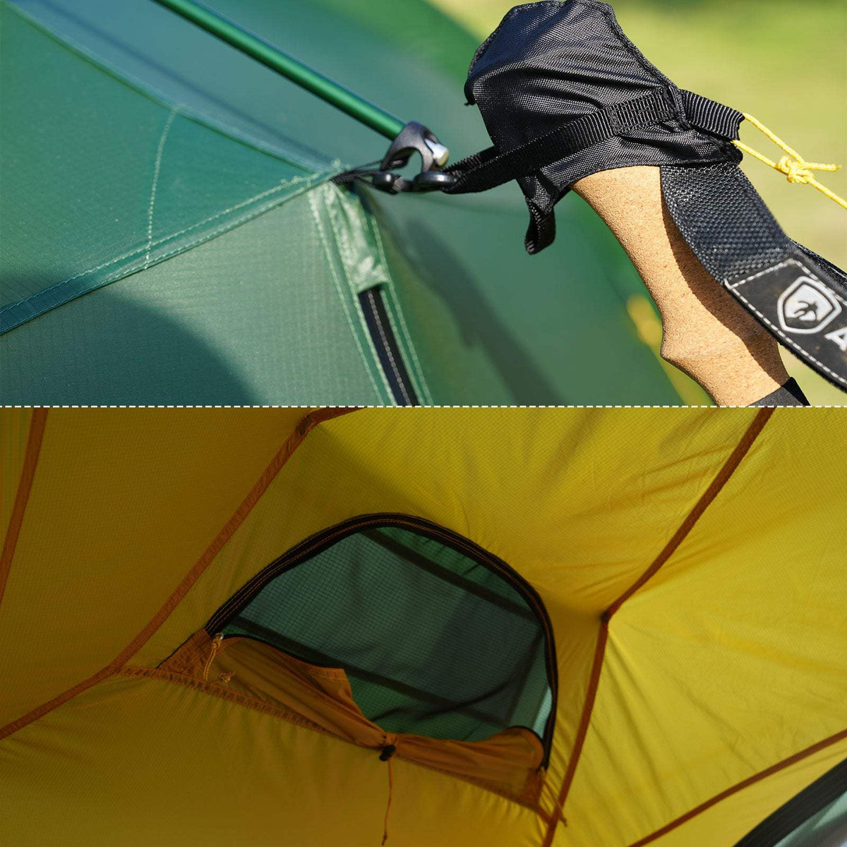 Hill Zero Scout 2P 4-season backpacking tent with lightweight design and durable DAC FSL 9.0 aluminum poles