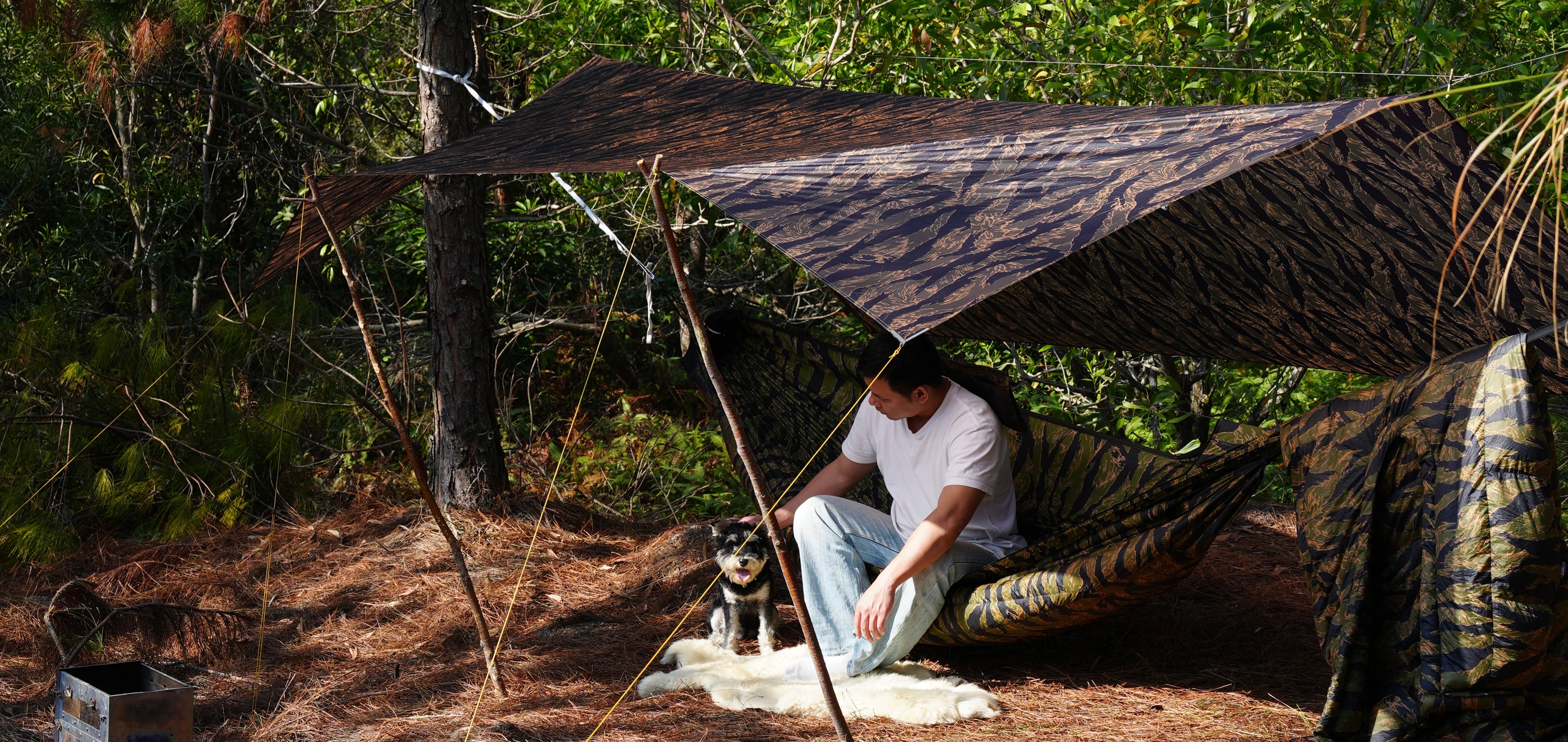 HillZero 2026 Camo Tarp Shelter – Waterproof Camping Tarp