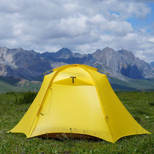 Hill Zero Scout 2P 4-season backpacking tent with DAC FSL 9.0 poles, waterproof nylon fabric, and reflective guy lines for stable, lightweight outdoor shelter
