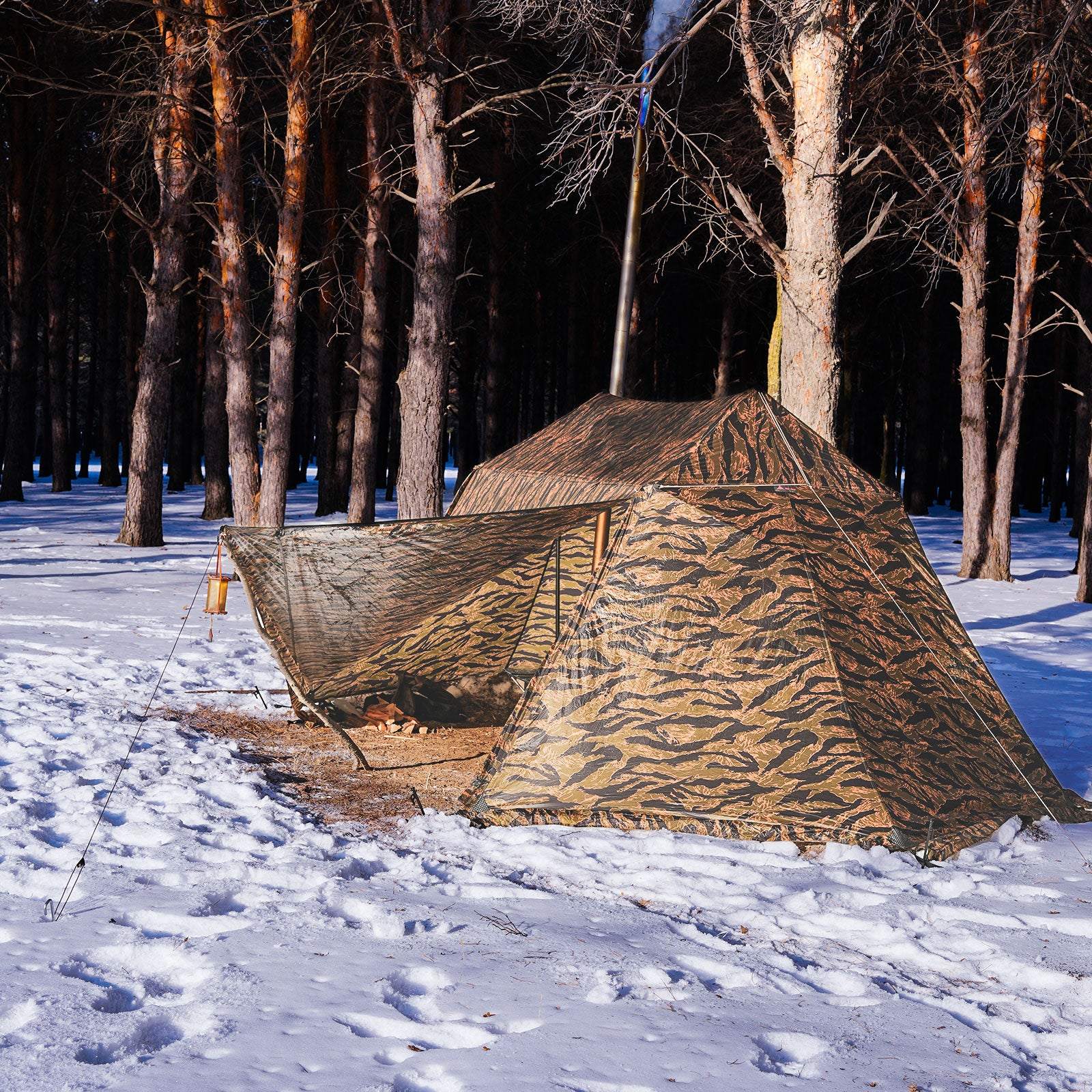 Hill Zero Scarecrow M camo hot tent