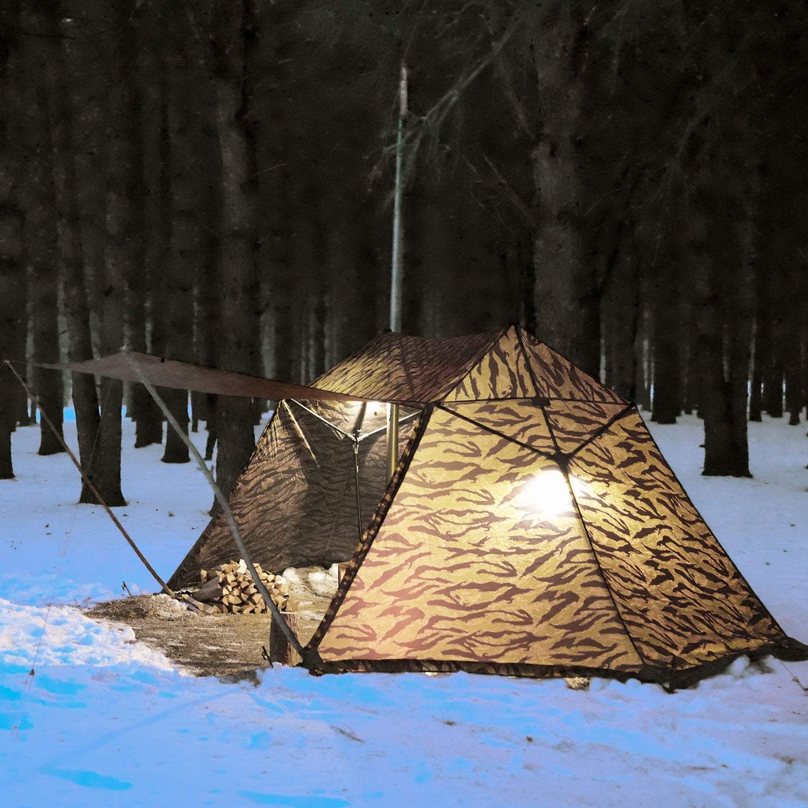 Hill Zero Scarecrow M camo hot tent