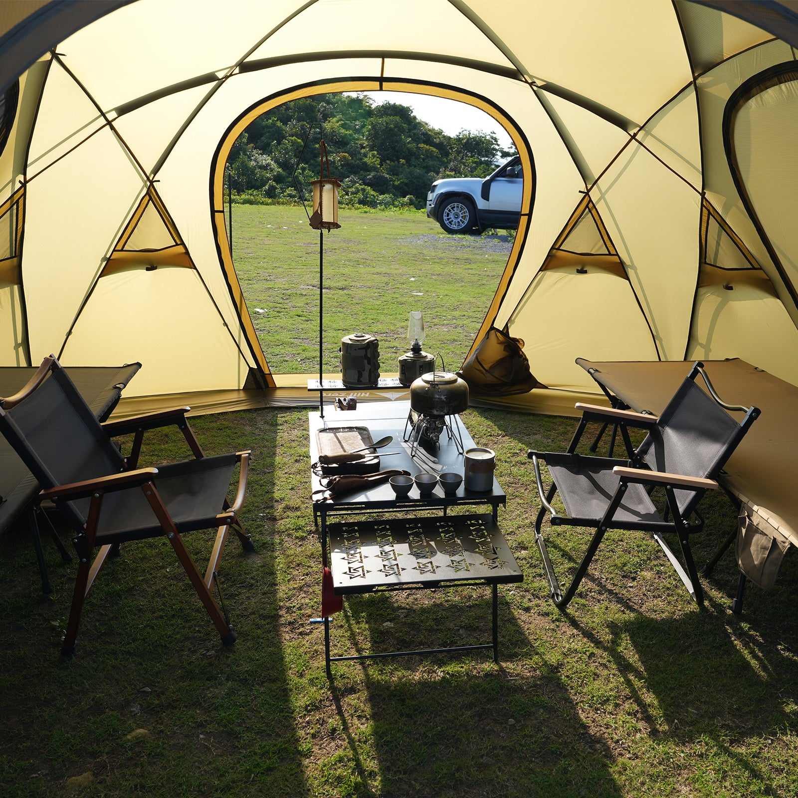 Hill Zero Tower M Geodesic 6 Person Large Dome Hot Tent With