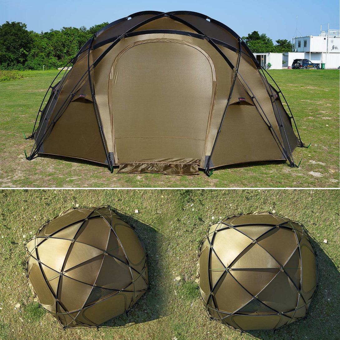 HillZero Tower 6P Dome Hot Tent With Stove Geodesic Large Freestanding Tent