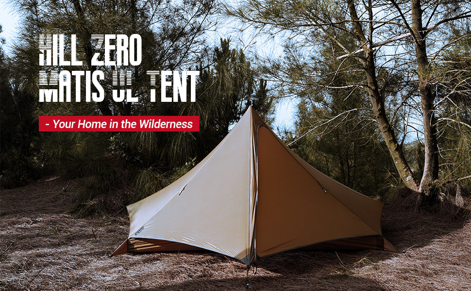 Hill Zero Matis 2 Person Ultralight Tent for Camping Hiking Backpacking Trekking - Hill Zero
