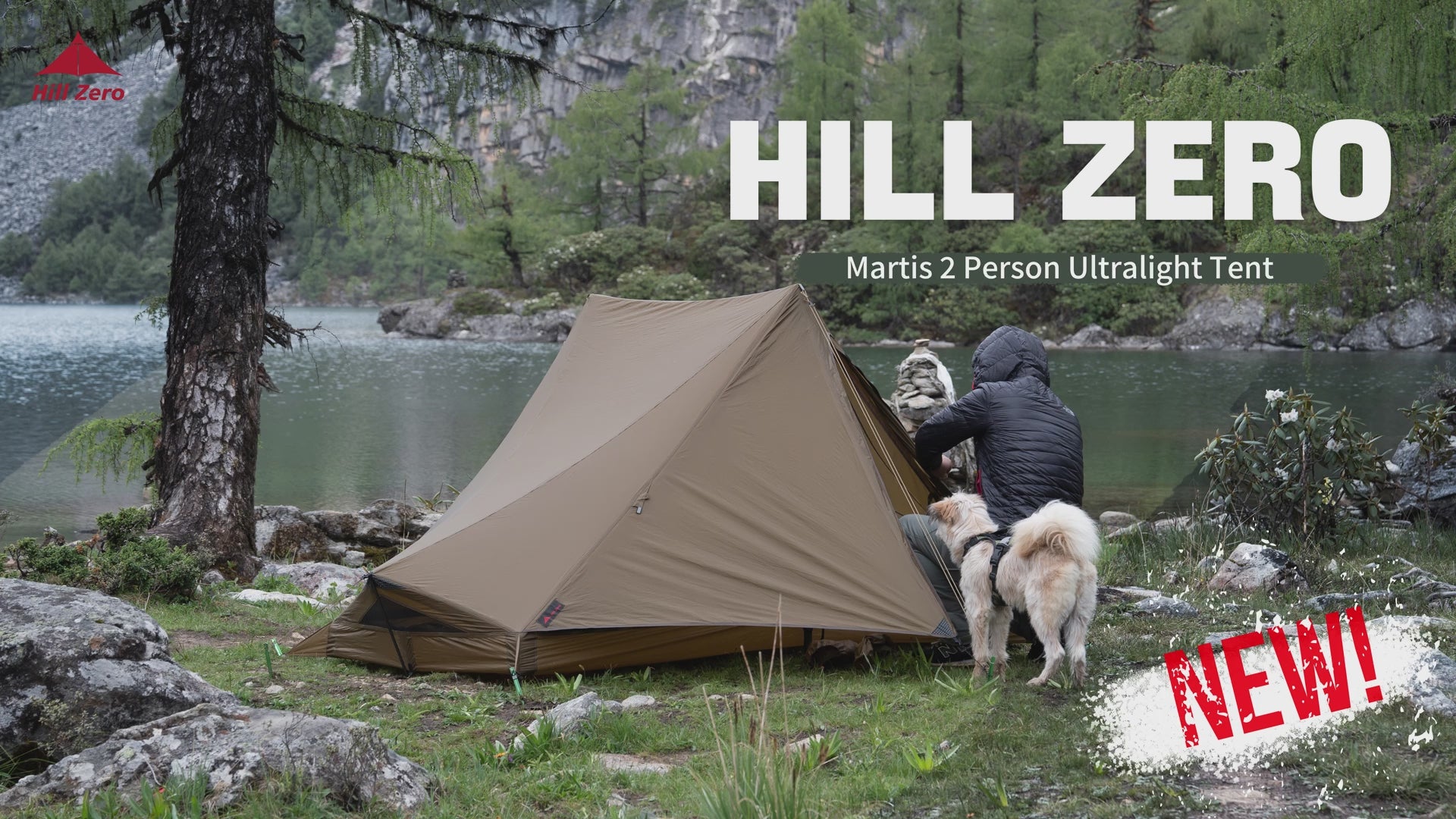 Hill Zero Matis 2 Person Ultralight Tent for Camping Hiking Backpackin